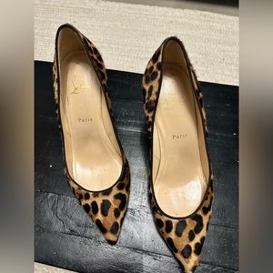 Christian Louboutin Leopard Small Heel - Size 41